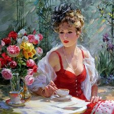 Схема вышивки «Летний сад»