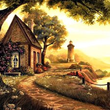 Схема вышивки «Маяк»