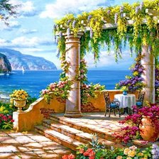 Схема вышивки «морской вид2»