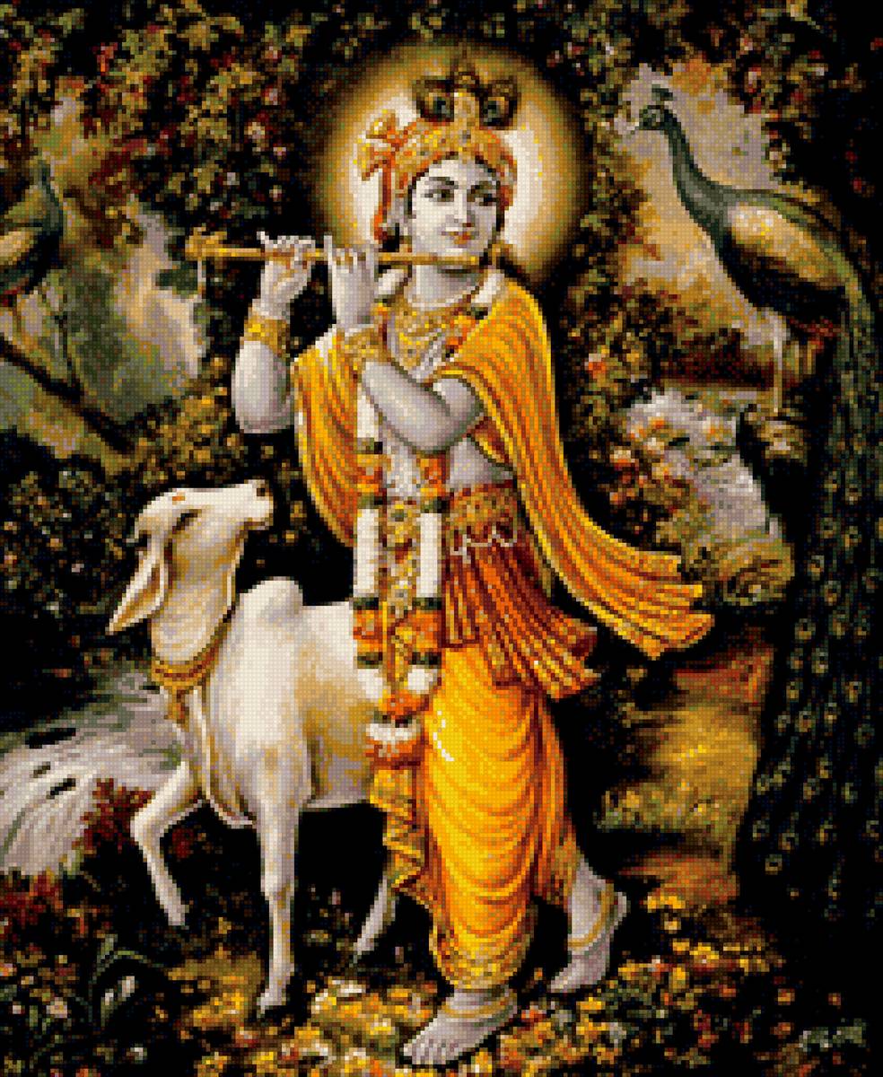 Кришна с флейтой - индия, бог, кришна - предпросмотр