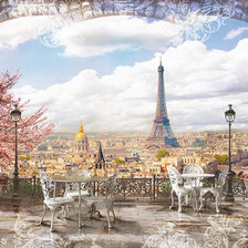 Схема вышивки «Весенний Париж»