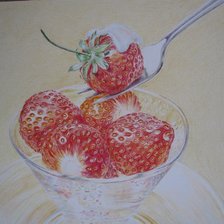 Схема вышивки «Клубника»