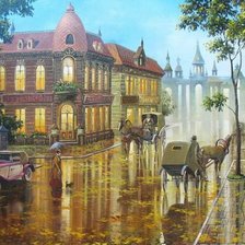 Схема вышивки «город»