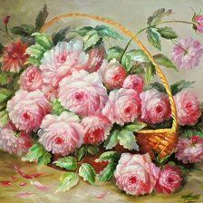 Схема вышивки «розы»