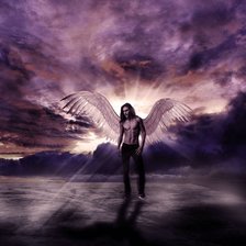 Схема вышивки «ангел»