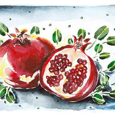 Схема вышивки «Гранаты»