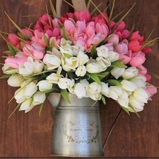 Схема вышивки «Букет тюльпанов»