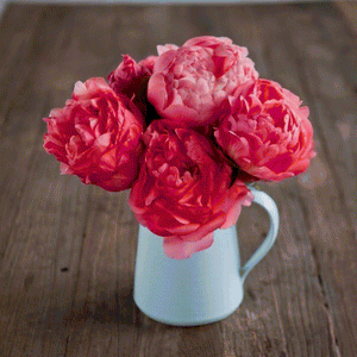 пионы - букет, цветы, пионы - предпросмотр