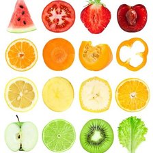 Схема вышивки «Фрукты в разрезе»