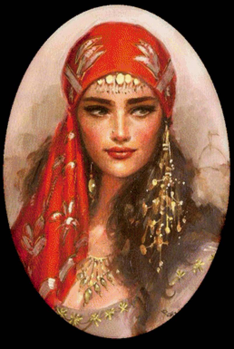 Цыганка - иллюстрация - предпросмотр