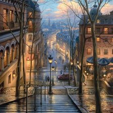 Схема вышивки «Осенний вечер»