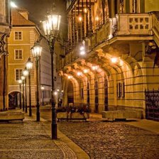 Схема вышивки «Ночная Прага»