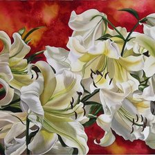 Схема вышивки «лилии»