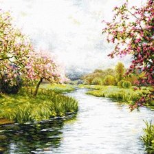 Схема вышивки «Весна»