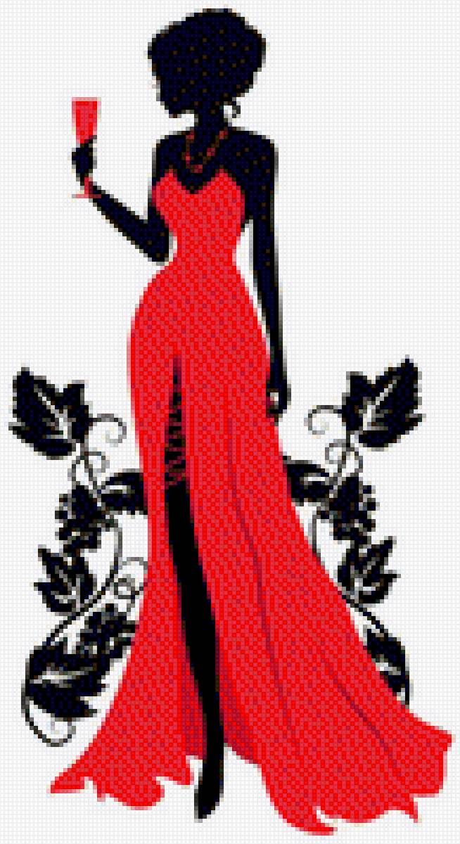 Девушка с бокалом - романтика, современность, девушка - предпросмотр