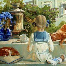 Схема вышивки «Дача»