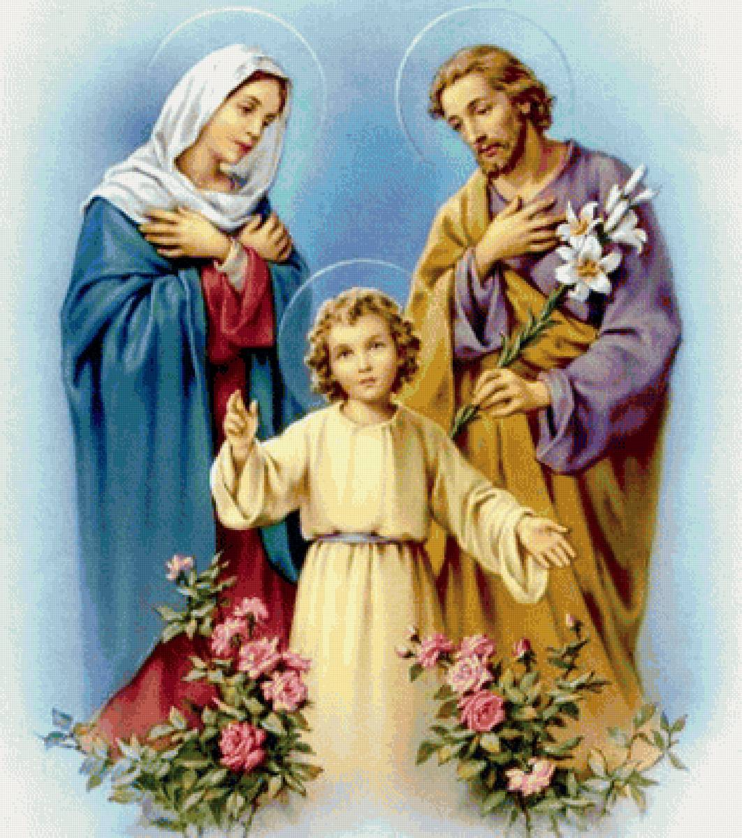 семья - икона, люди, святые, дети - предпросмотр