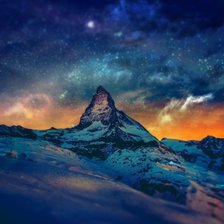 Маттерхорн ночью