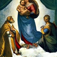 Схема вышивки «Сикстинская мадонна (Madonna Sistina (итал.))»