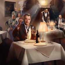 Схема вышивки «Мужской клуб.»