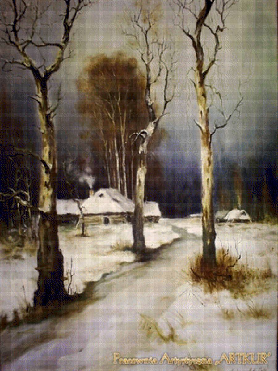 K.Kurzydlak - Zimowy wieczór - предпросмотр