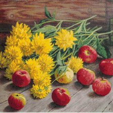 Схема вышивки «Золотые шары»