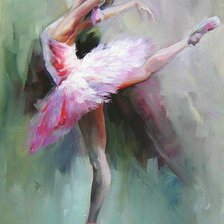 Схема вышивки «балерина2»