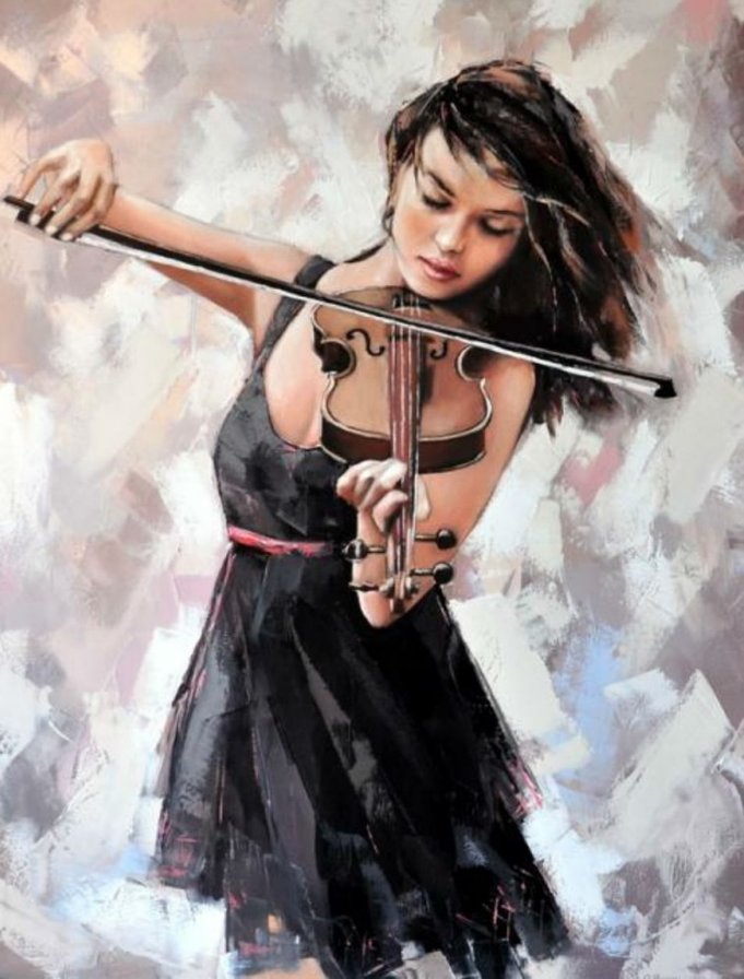 скрипачка - оригинал