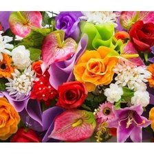 Схема вышивки «Цветы»