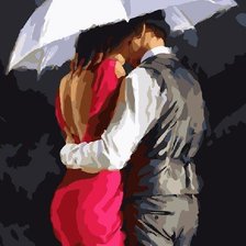 Схема вышивки «Под зонтом»