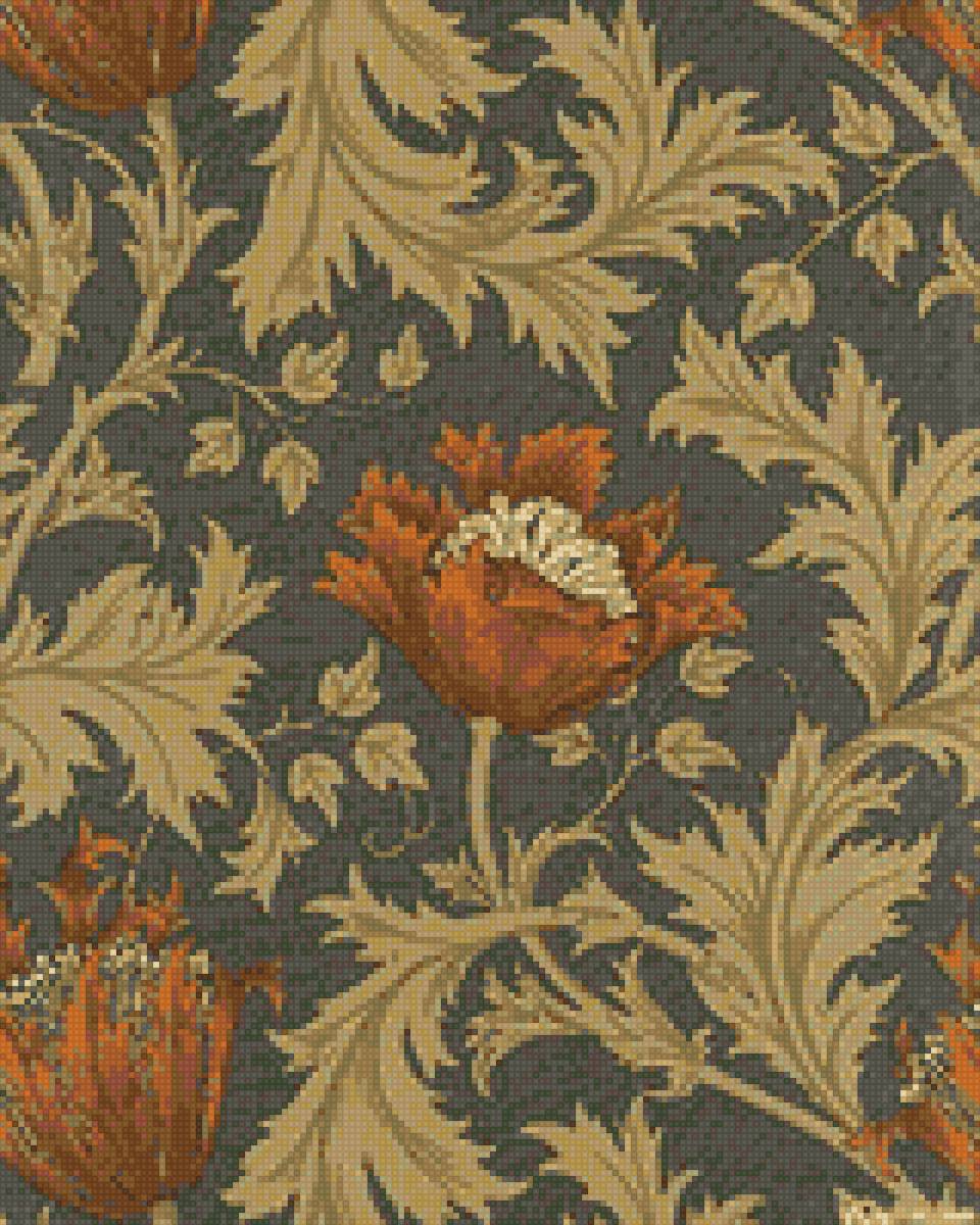 William Morris - Poppies - tapestry, уиллиям морис, william morris, гобелен, poppies, маки - предпросмотр
