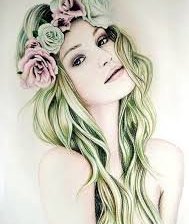 Схема вышивки «девушка»