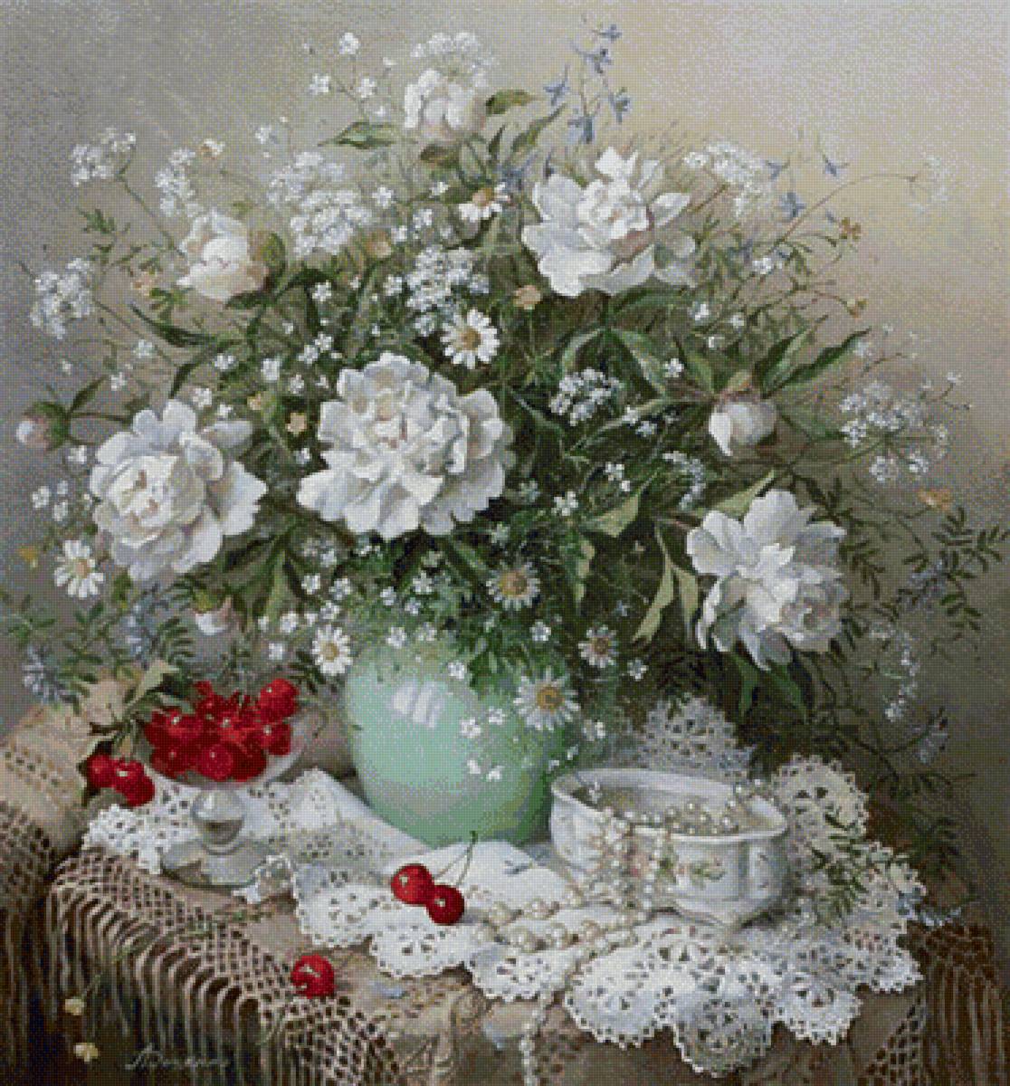 букет изысканный - букет, ваза, цветы - предпросмотр