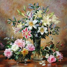 Схема вышивки «цветы»