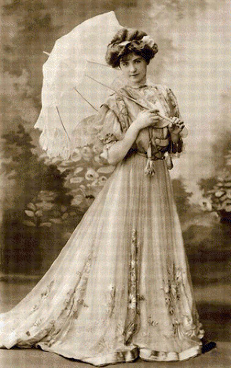 мода начала 20 века - прошлое, мода, старина, ретро, девушка - предпросмотр