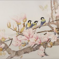 Схема вышивки «Магнолия»