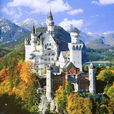 Схема вышивки «Нойшвонштайн»