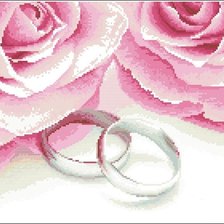 Схема вышивки «Розы для новобрачных»