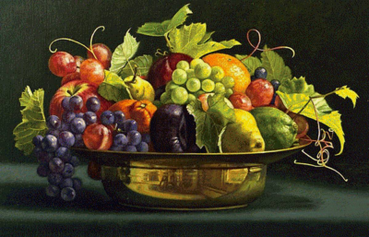 Натюрморт - вышивка крестом - предпросмотр