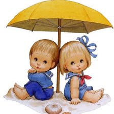 Схема вышивки «Meninos Na Praia»