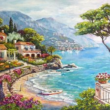 Схема вышивки «Италия»