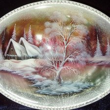 Схема вышивки «зима»