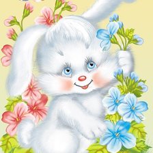 Схема вышивки «Зайка»