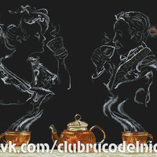 Схема вышивки «чаепитие»