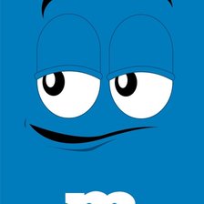 Схема вышивки «M&Ms синяя»