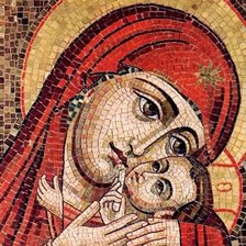 Схема вышивки «святая дева Мария»