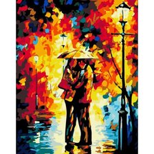 Схема вышивки «Двое под зонтом»