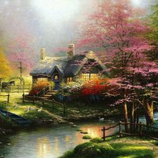 Схема вышивки «домик»