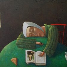 Схема вышивки «Улыбка Джоконды»