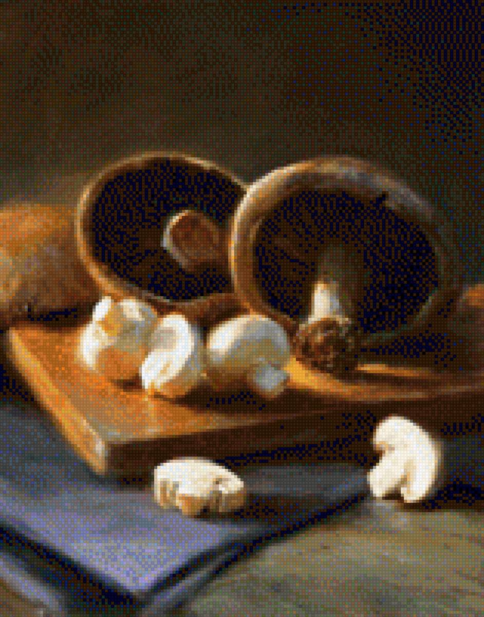 BODEGÓN CHAMPIÑON - bodegón, cocina - предпросмотр